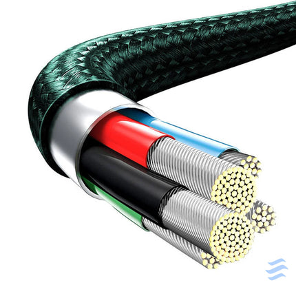Baseus Rapid Series 3 in 1 cable USB C For M + L + T 20W 1.5m (Green) Combo Cables