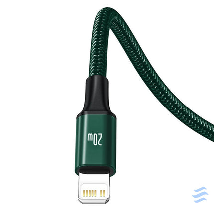 Baseus Rapid Series 3 in 1 cable USB C For M + L + T 20W 1.5m (Green) Combo Cables