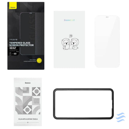 Baseus Schott HD Tempered Glass with dust filter 0.3mm for iPhone 12 Pro Max For smartphones