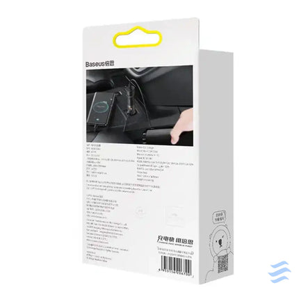 Baseus Share Together Fast Charge Car Charger with Cigarette Lighter Expansion Port 2x USB 120W (Gray) Car chargers
