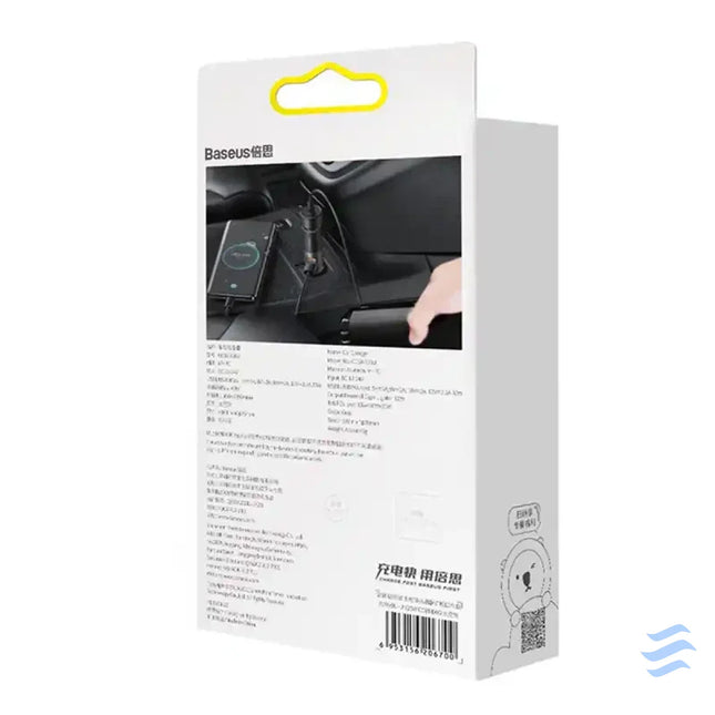 Baseus Share Together Fast Charge Car Charger with Cigarette Lighter Expansion Port 2x USB 120W (Gray) Car chargers