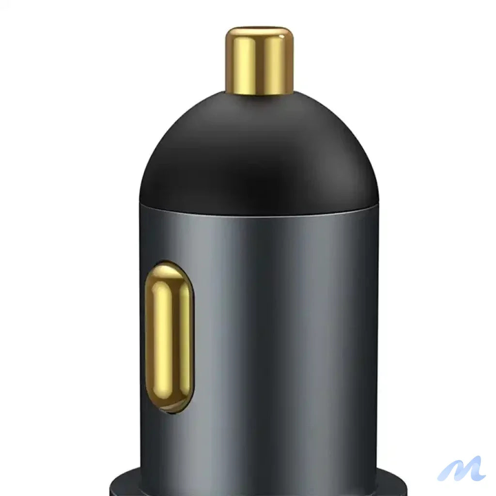 Baseus Share Together Fast Charge Car Charger with Cigarette Lighter Expansion Port, 2x USB, 120W (Gray)