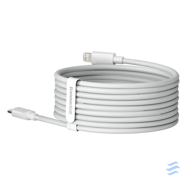 Baseus Simple Wisdom Data Cable Kit USB C to Lightning PD 20W (2PCS/Set) 1.5m White USB C to Lightning