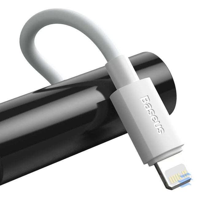 Baseus Simple Wisdom Data Cable Kit USB C to Lightning PD 20W (2PCS/Set) 1.5m White USB C to Lightning