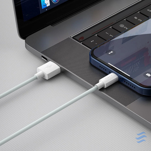 Baseus Simple Wisdom Data Cable Kit USB to Lightning 2.4A (2PCS/Set）1.5m White USB to Lightning
