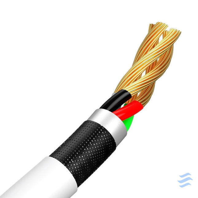 Baseus Simple Wisdom Data Cable Kit USB to Micro 2.1A (2PCS/Set) 1.5m White USB to Micro USB