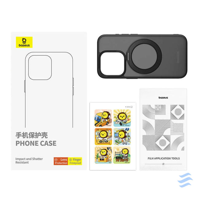 Baseus SkyRing 360° Case with stand for iP 13/14 (black) Protective cases for smartphones