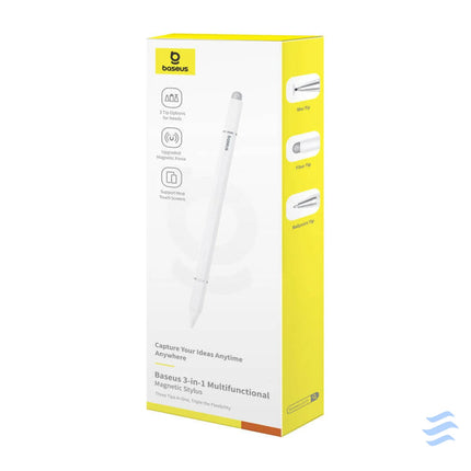 Baseus Smooth Writing III magnetic stylus 3in1 (white) Tablet styluses