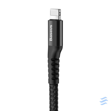 Baseus Spring loaded cable Lightning 1m 2A (black) USB to Lightning