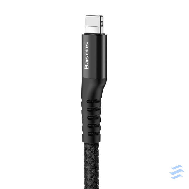 Baseus Spring loaded cable Lightning 1m 2A (black) USB to Lightning