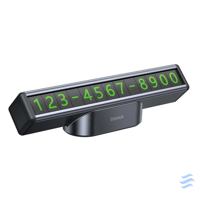 Baseus Square Bar Temporary Parking Number Plate (Black) Other
