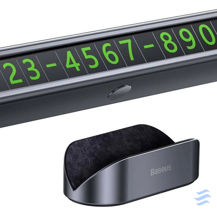 Baseus Square Bar Temporary Parking Number Plate (Black) Other