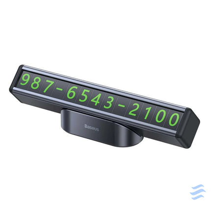 Baseus Square Bar Temporary Parking Number Plate (Black) Other