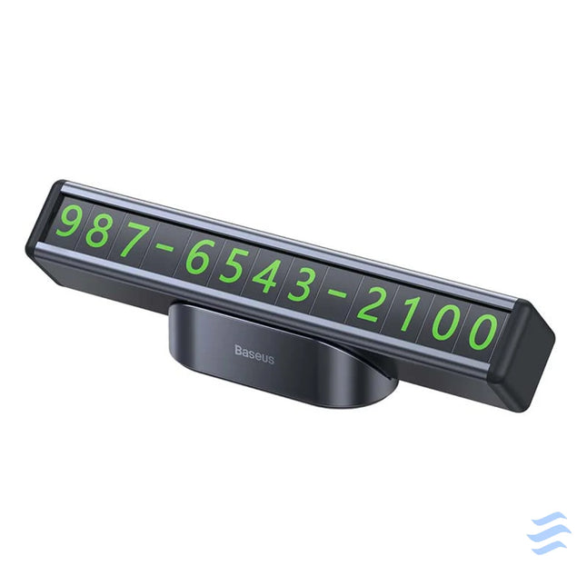 Baseus Square Bar Temporary Parking Number Plate (Black) Other