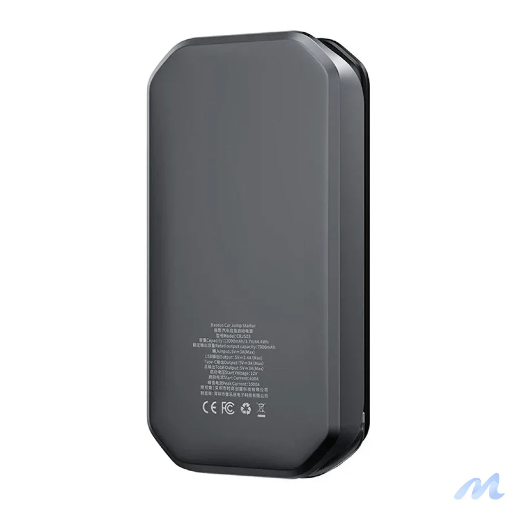 Baseus Super Energy Car Jump Starter 12000mAh, 1000A, USB (black)