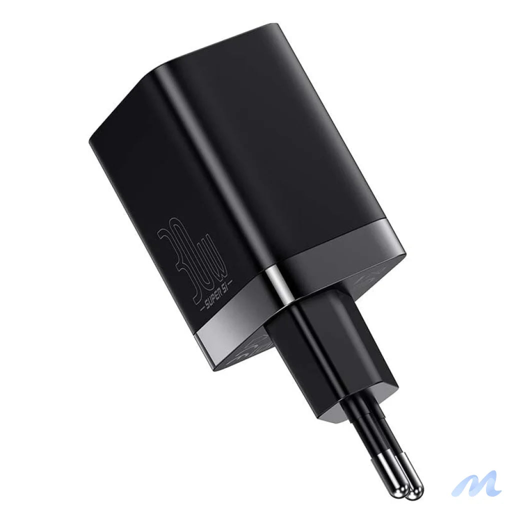 Baseus Super Si Pro Quick Charger USB + USB-C 30W (black)