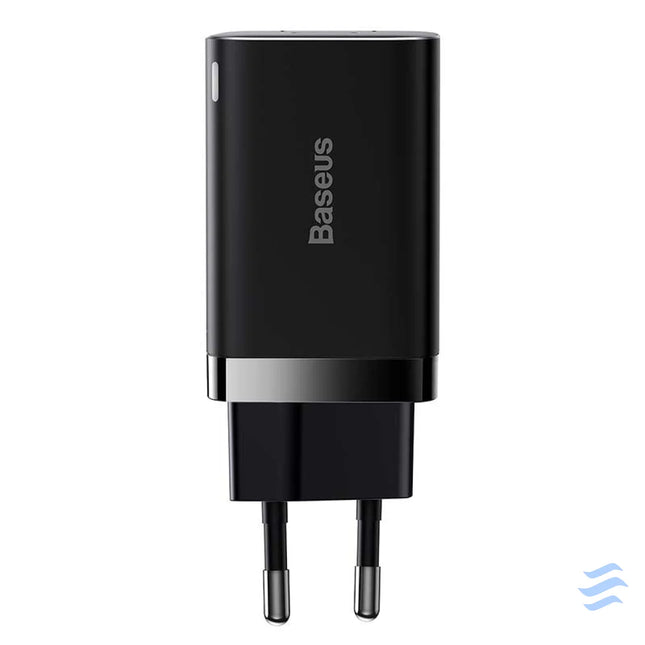 Baseus Super Si Pro Quick Charger USB + USB C 30W (black) mains chargers