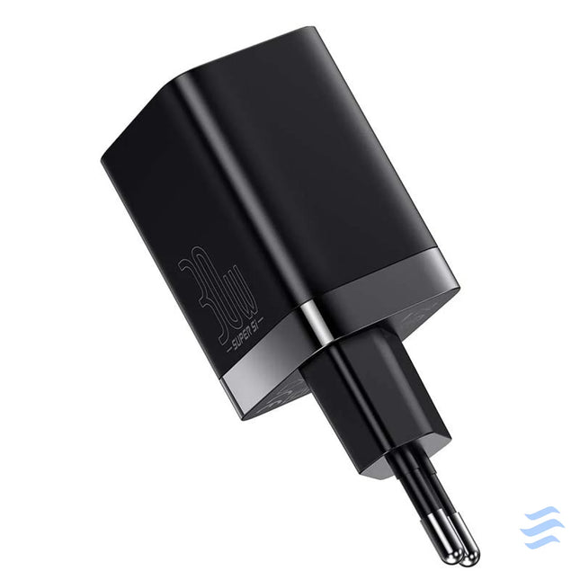 Baseus Super Si Pro Quick Charger USB + USB C 30W (black) mains chargers