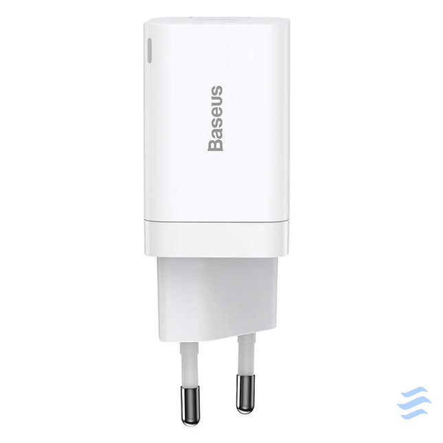 Baseus Super Si Pro Quick Charger USB + USB C 30W (white) mains chargers