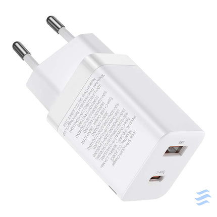 Baseus Super Si Pro Quick Charger USB + USB C 30W (white) mains chargers