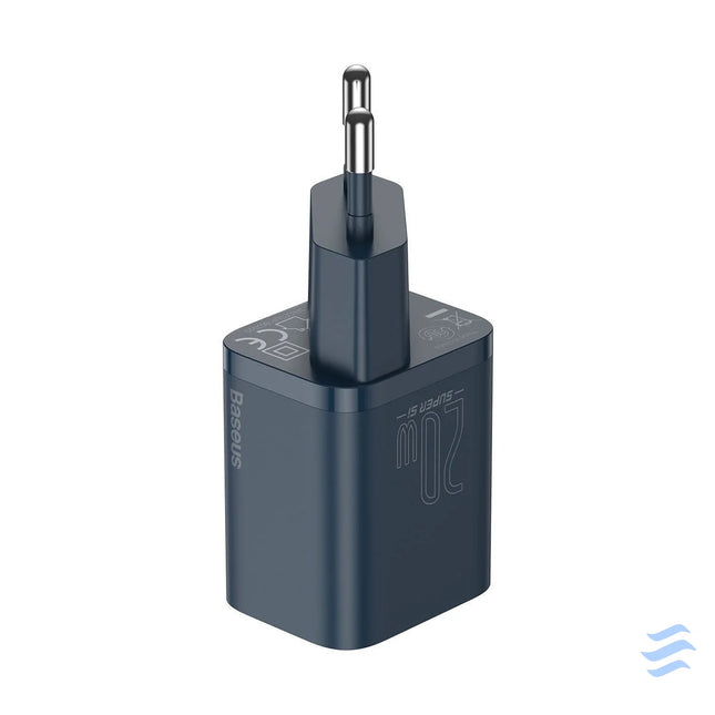 Baseus Super Si Quick Charger 1C 20W with USB C cable for Lightning 1m (blue) mains chargers