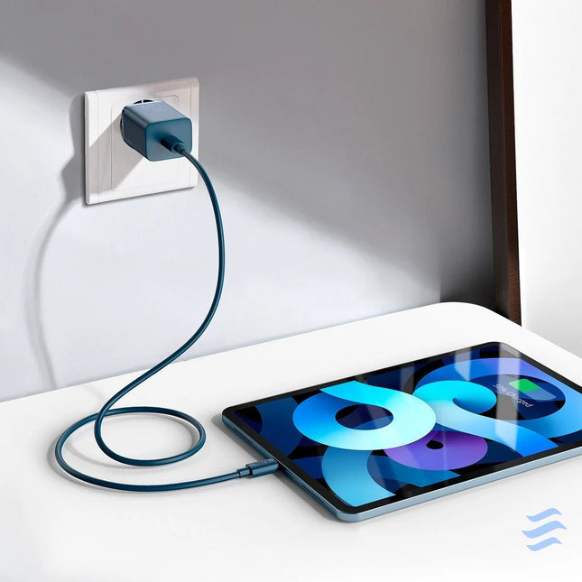 Baseus Super Si Quick Charger 1C 20W with USB C cable for Lightning 1m (blue) mains chargers
