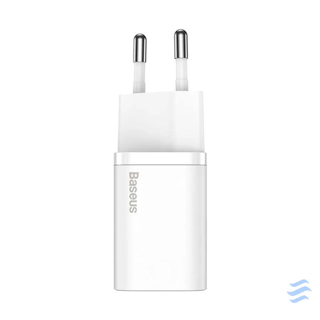 Baseus Super Si Quick Charger 1C 20W with USB C cable for Lightning 1m (white) mains chargers