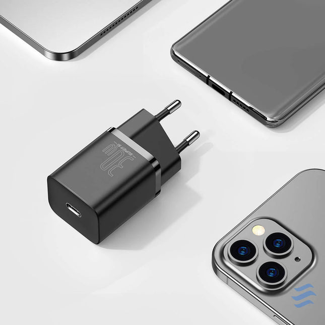 Baseus Super Si Quick Charger 1C 30W (black) mains chargers