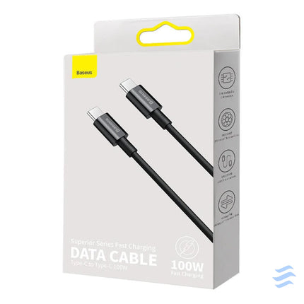 Baseus Superior Series Cable USB C to USB C 100W 1m (black) USB C to USB C