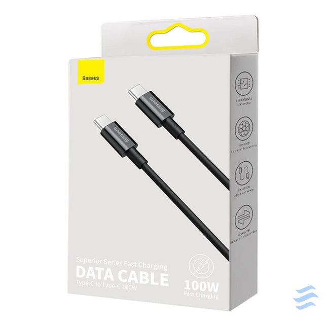 Baseus Superior Series Cable USB C to USB C 100W 1m (black) USB C to USB C