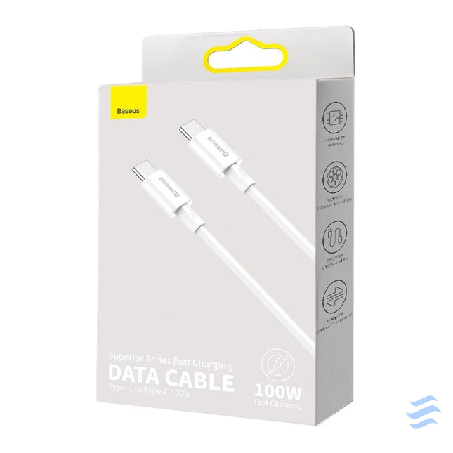 Baseus Superior Series Cable USB C to USB C 100W 1m (white) USB C to USB C