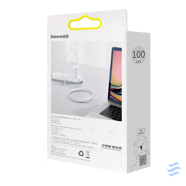 Baseus Superior Series Cable USB C to USB C 100W 1m (white) USB C to USB C