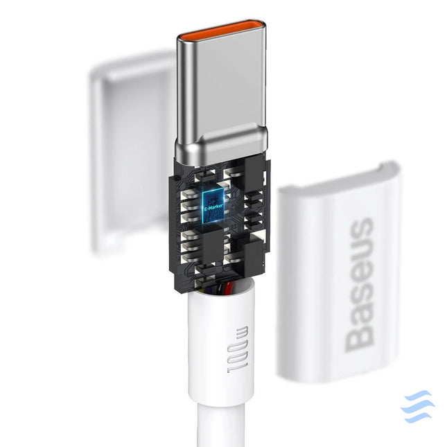 Baseus Superior Series Cable USB C to USB C 100W 1m (white) USB C to USB C
