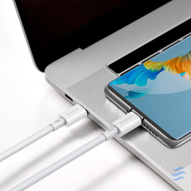Baseus Superior Series Cable USB C to USB C 100W 1m (white) USB C to USB C