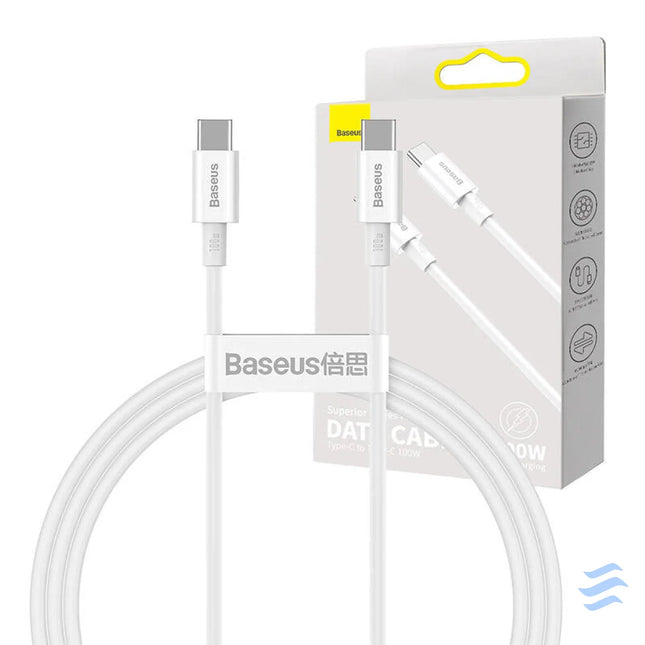 Baseus Superior Series Cable USB C to USB C 100W 1m (white) USB C to USB C
