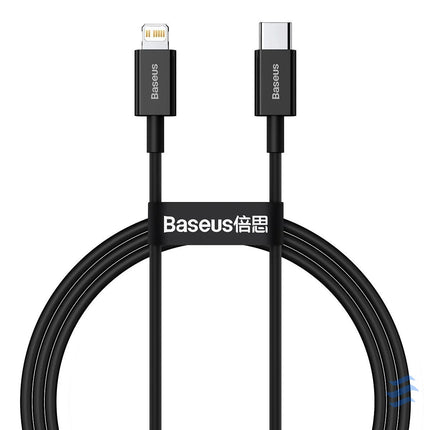 Baseus Superior Series Cable USB C to iP 20W PD 1m (black) USB C to Lightning