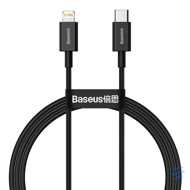 Baseus Superior Series Cable USB C to iP 20W PD 1m (black) USB C to Lightning