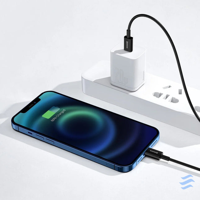 Baseus Superior Series Cable USB C to iP 20W PD 2m (black) USB C to Lightning