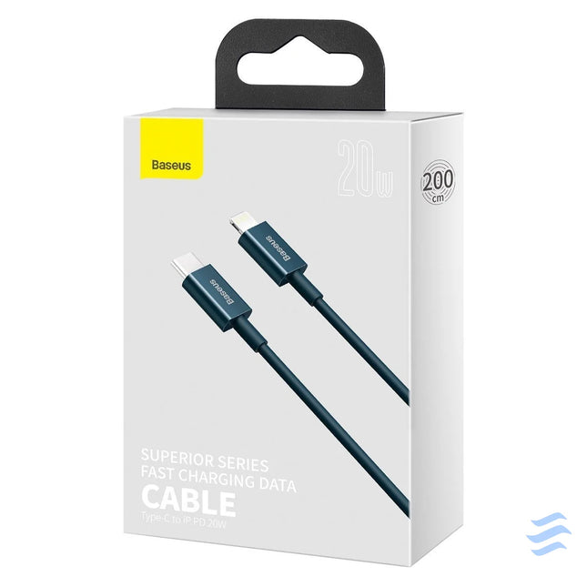 Baseus Superior Series Cable USB C to iP 20W PD 2m (blue) USB C to Lightning