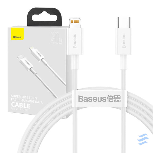 Baseus Superior Series Cable USB C to Lightning 20W PD 1,5m (white) USB C to Lightning