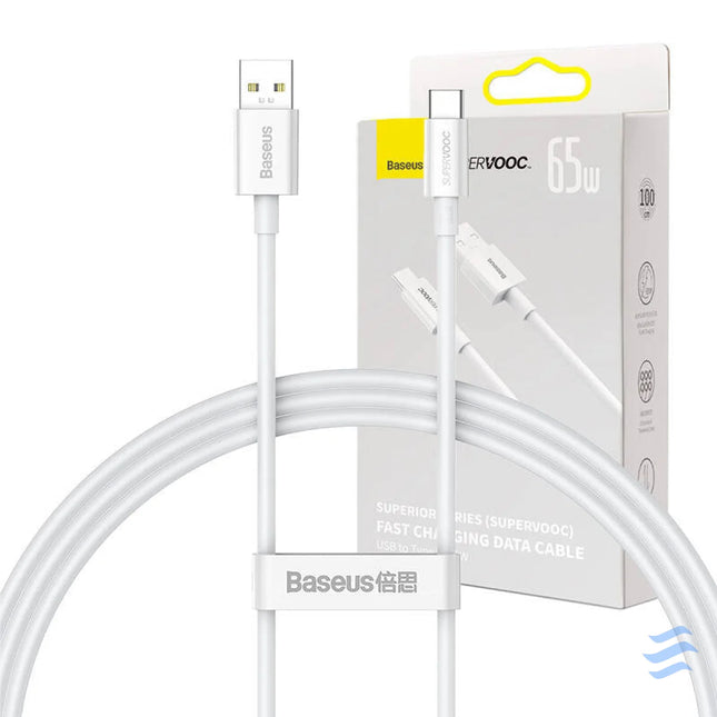Baseus Superior Series Cable USB to USB C 65W PD 1m (white) USB to USB C
