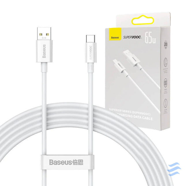Baseus Superior Series Cable USB to USB C 65W PD 2m (white) USB to USB C