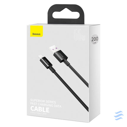 Baseus Superior Series Cable USB to USB C 66W 2m (black) USB to USB C
