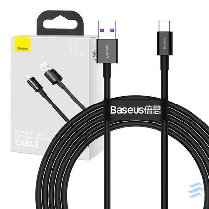 Baseus Superior Series Cable USB to USB C 66W 2m (black) USB to USB C