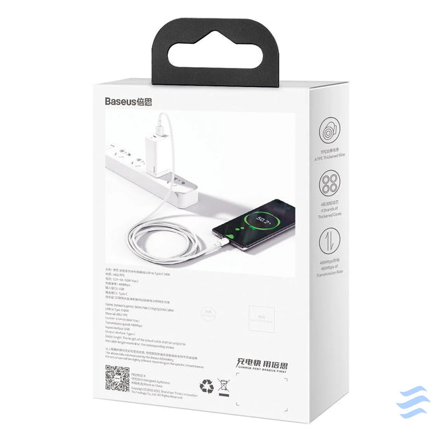 Baseus Superior Series Cable USB to USB C 66W 2m (white) USB to USB C