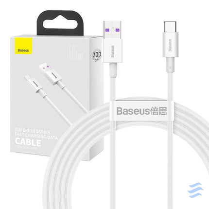 Baseus Superior Series Cable USB to USB C 66W 2m (white) USB to USB C
