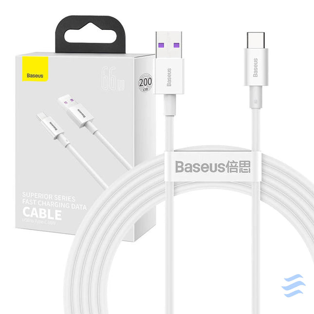 Baseus Superior Series Cable USB to USB C 66W 2m (white) USB to USB C
