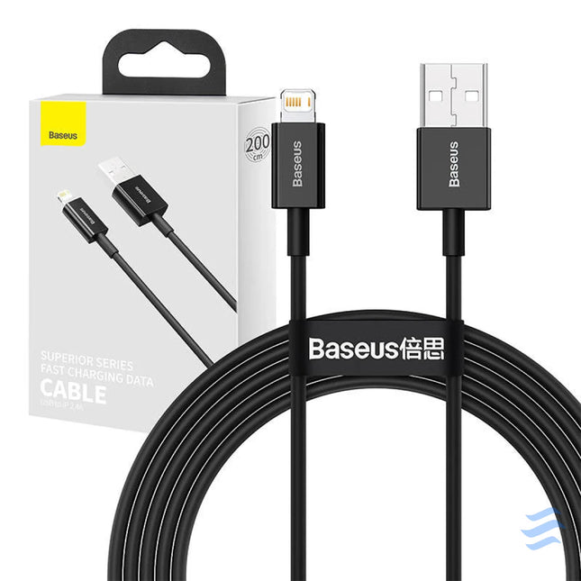 Baseus Superior Series Cable USB to iP 2.4A 2m (black) USB to Lightning