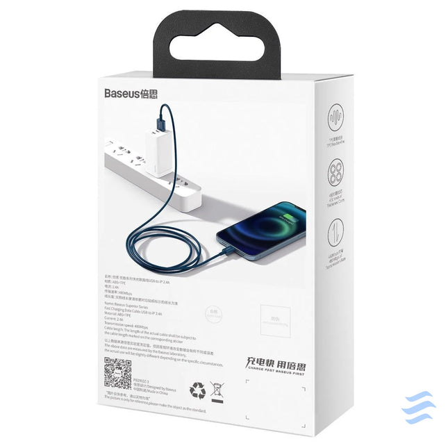 Baseus Superior Series Cable USB to iP 2.4A 2m (blue) USB to Lightning