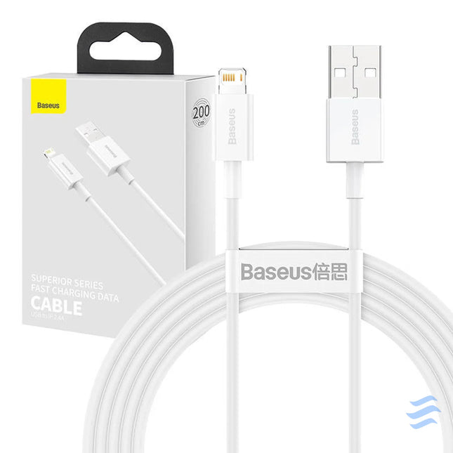 Baseus Superior Series Cable USB to iP 2.4A 2m (white) USB to Lightning